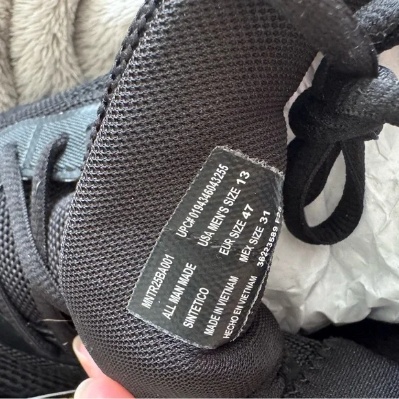 TredaSafe Men's All-Black Athletic Slip-Resistant Shoe - Picture 6 of 6